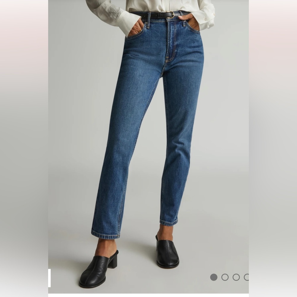 - - Everlane blue  ruby 90s cheeky ankle jeans NWT